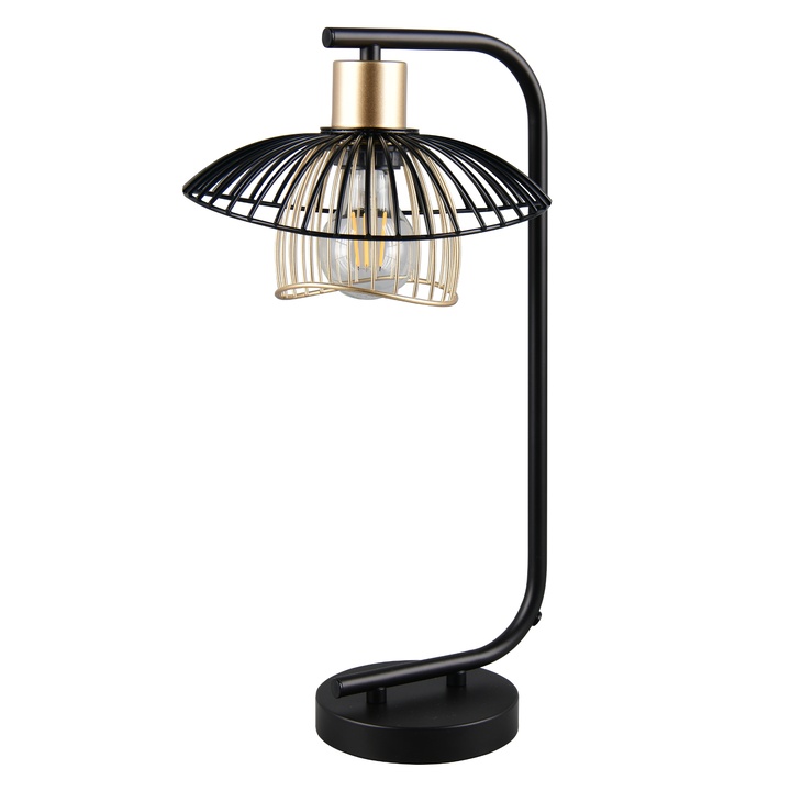 Stolná lampa LAURIS čierna/zlatá 1