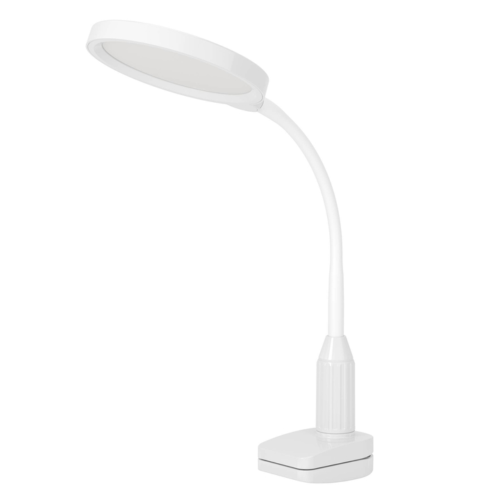 Stolná lampa s klipom LAURO biela 1