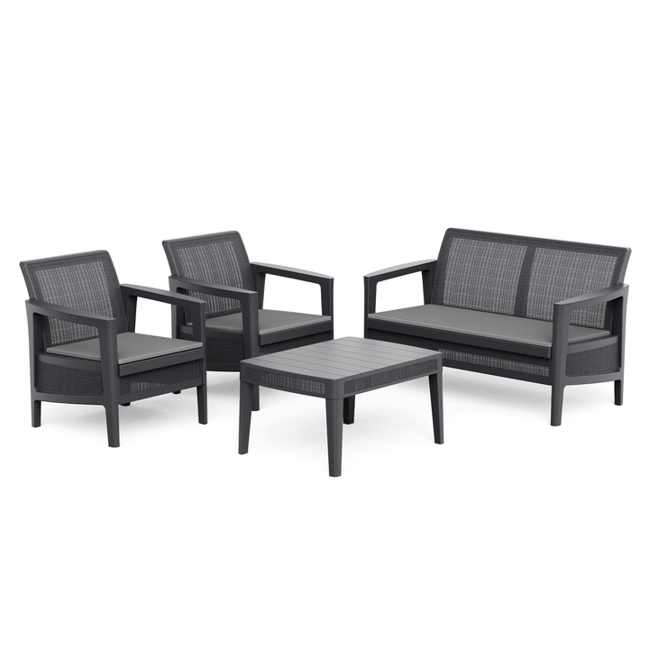 Záhradná zostava LAVONE 1 grafitová/sivá 1