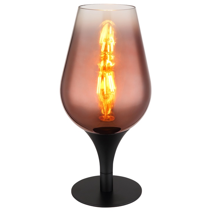 Stolná lampa LAVUS III čierna/medená 1