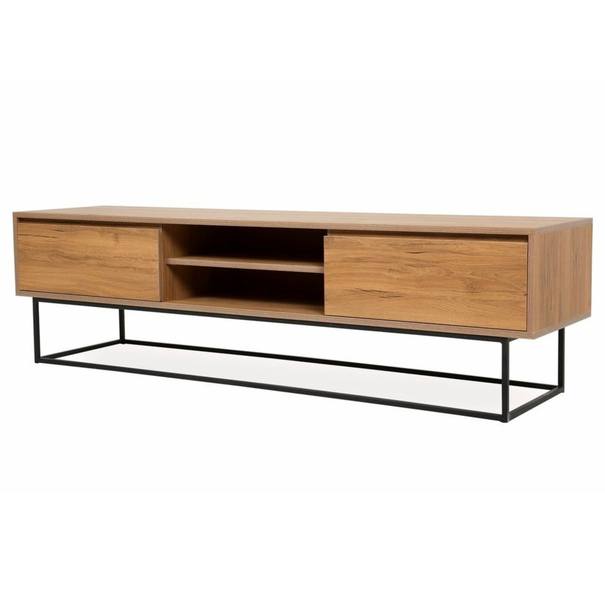 TV komoda LAXUS orech/čierna 1