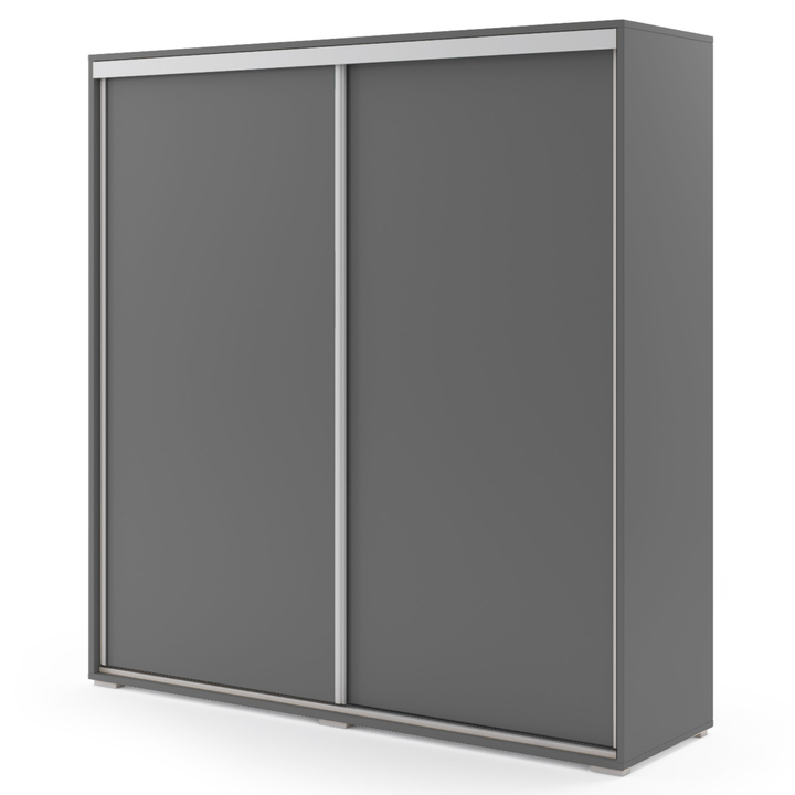 Šatníková skriňa LAYS 3 grafitová, šírka 150 cm, výška 245 cm 1