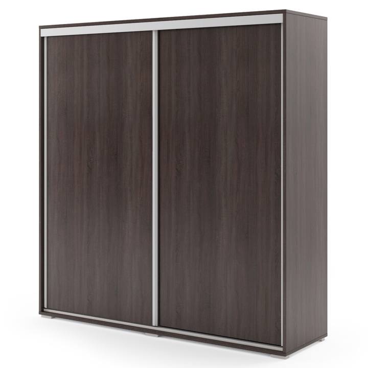 Šatníková skriňa LAYS 4 čokoládová, šírka 200 cm, výška 215 cm 1