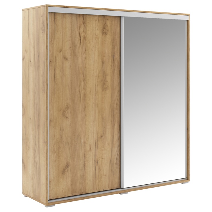 Šatníková skriňa LAYS 5 dub craft, šírka 100 cm, výška 245 cm 1