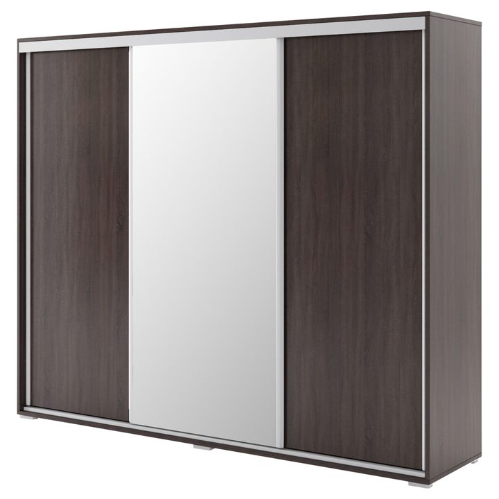 Šatníková skriňa LAYS 9 čokoládová, šírka 278 cm 1