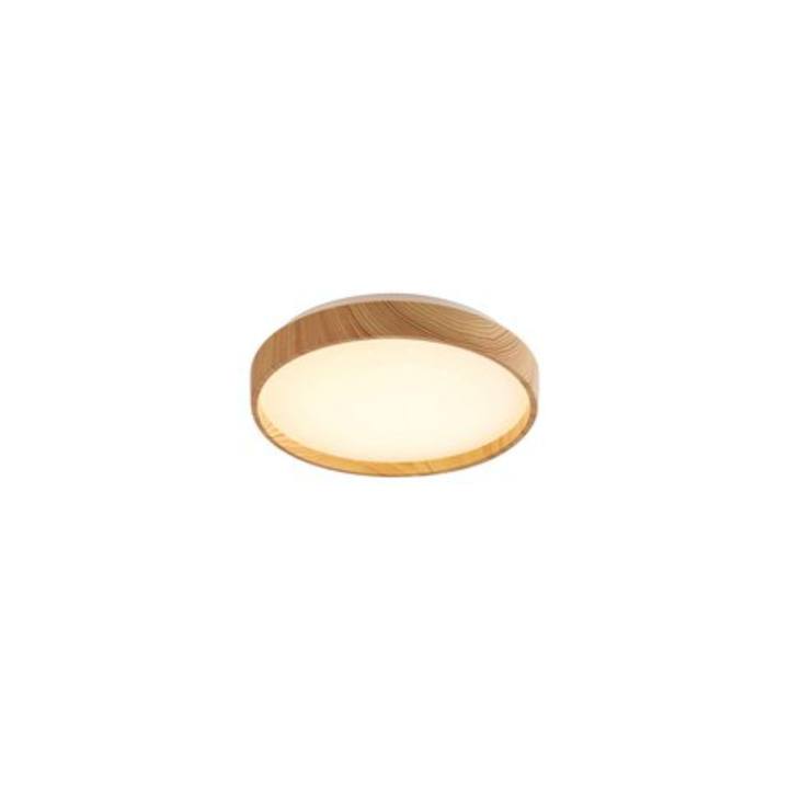 Stropné LED svietidlo LEANA 2 biela/hnedá, priemer 26 cm 1