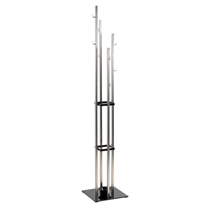 Stojanový vešiak LEANDRO strieborná/čierna 1