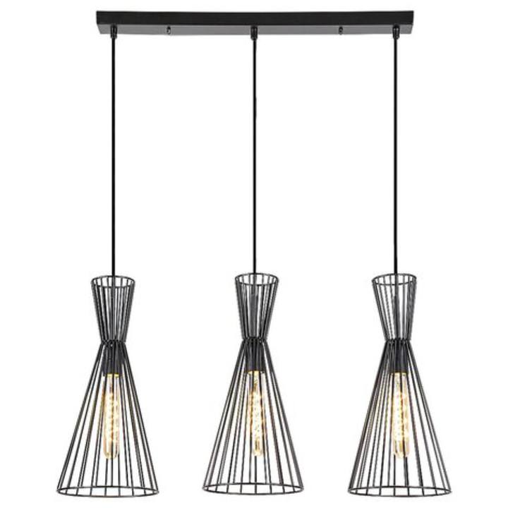 Závesné svietidlo LEANDROS 1 čierny kov 1