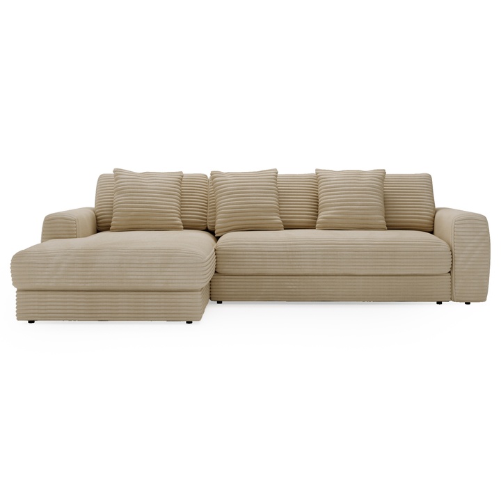 Sedacia súprava LEANNE ľavá, svetlohnedá 1