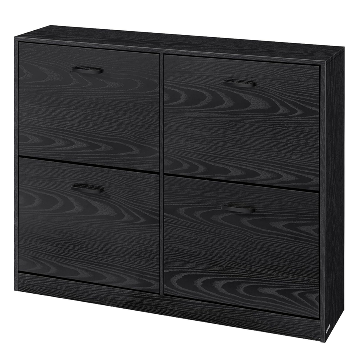 Výklopná skrinka na topánky LECO tmavohnedá 1