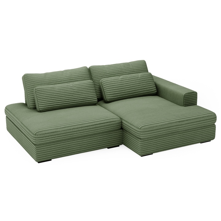 Sedacia súprava LEIDA pravá, zelená 1