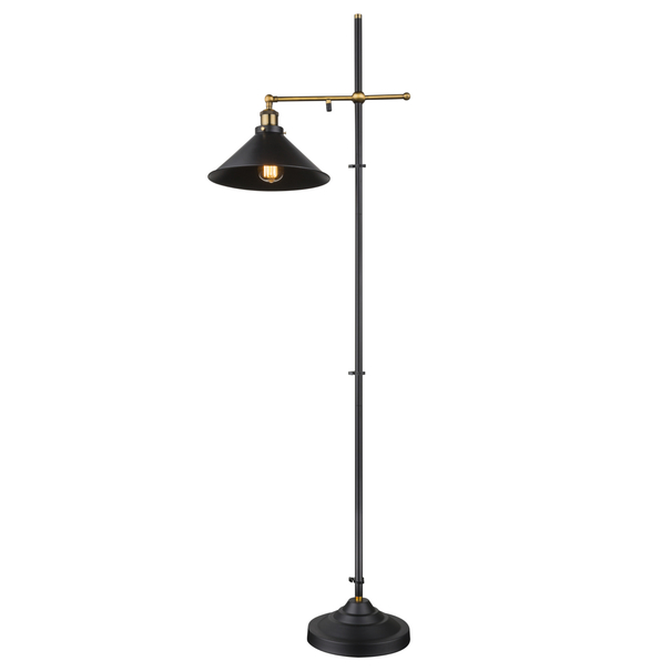 Stojacia lampa LENIUS 4 mosadz/čierna 1