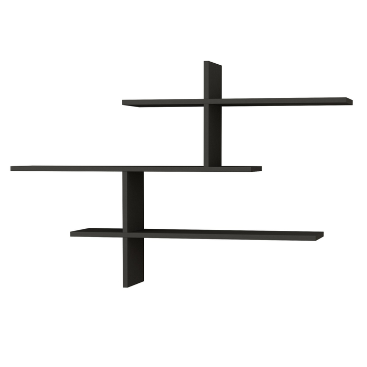 Nástenný regál LEO antracitová 1