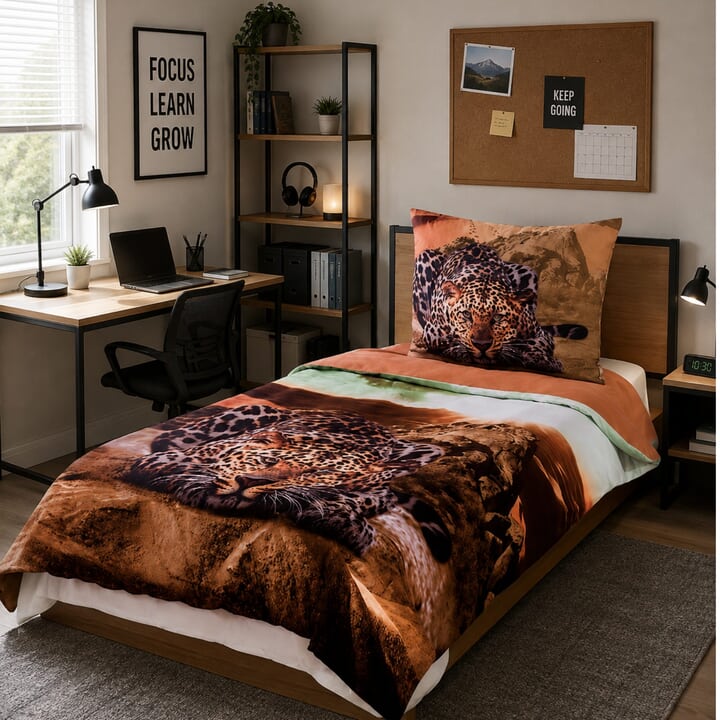 Posteľná bielizeň LEOPARD viacfarebná, 70x90 a 140x200 cm 1