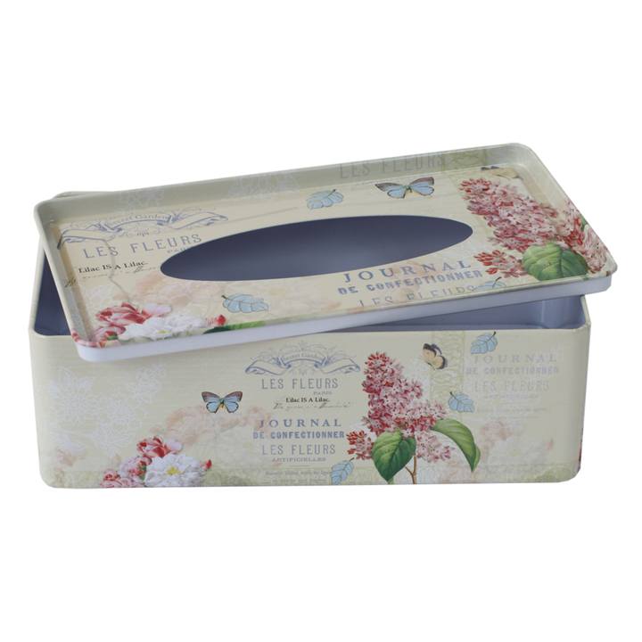 Box na vreckovky LES FLEURS motív orgován 1