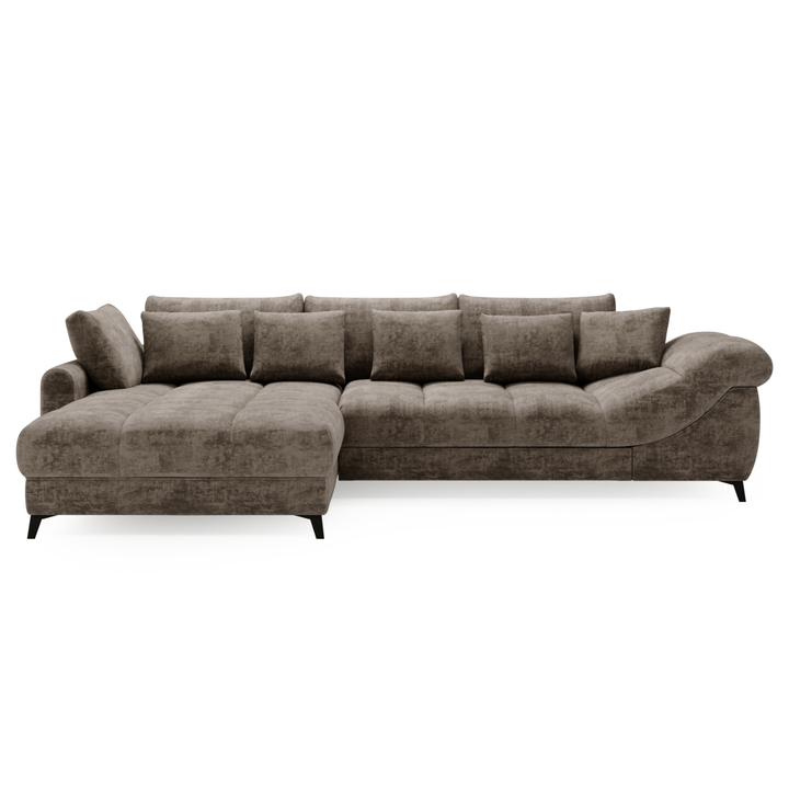 Sedacia súprava LETTICA ľavá, hnedá 1