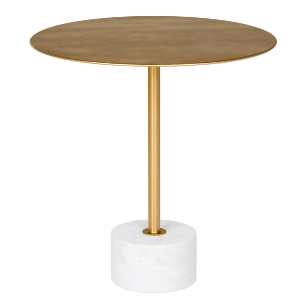 Prístavný stolík LICCU 2 mosadz/mramor 1