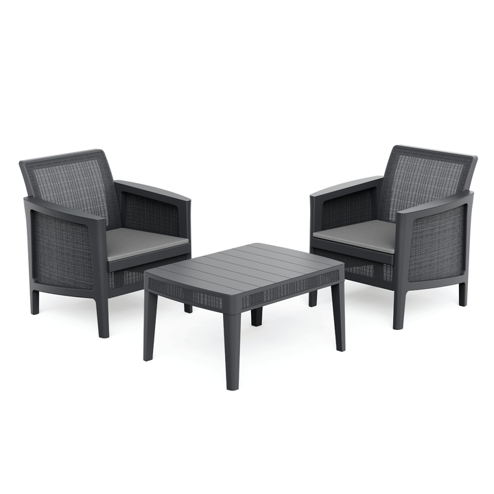 Záhradná zostava LICIA 2 grafitová/sivá 1