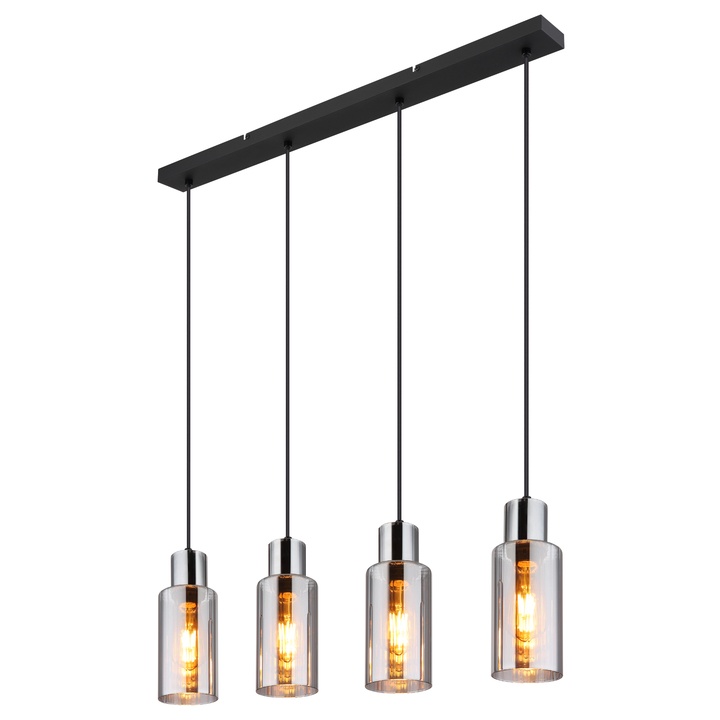 Závesné svietidlo LIDARIA 1 čierna 1