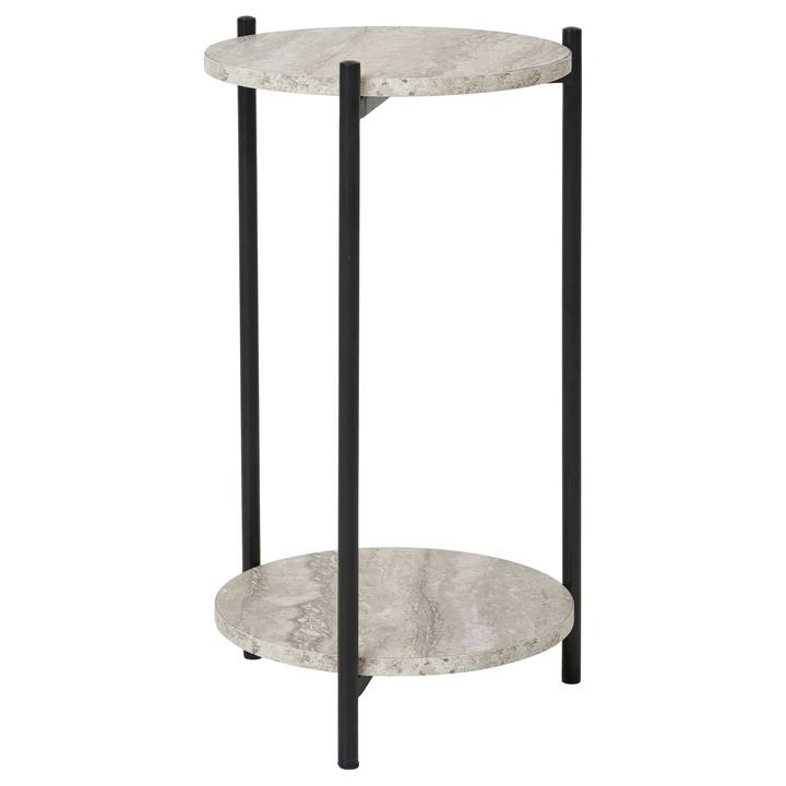 Prístavný stolík LIEVIN čierna/béžová 1