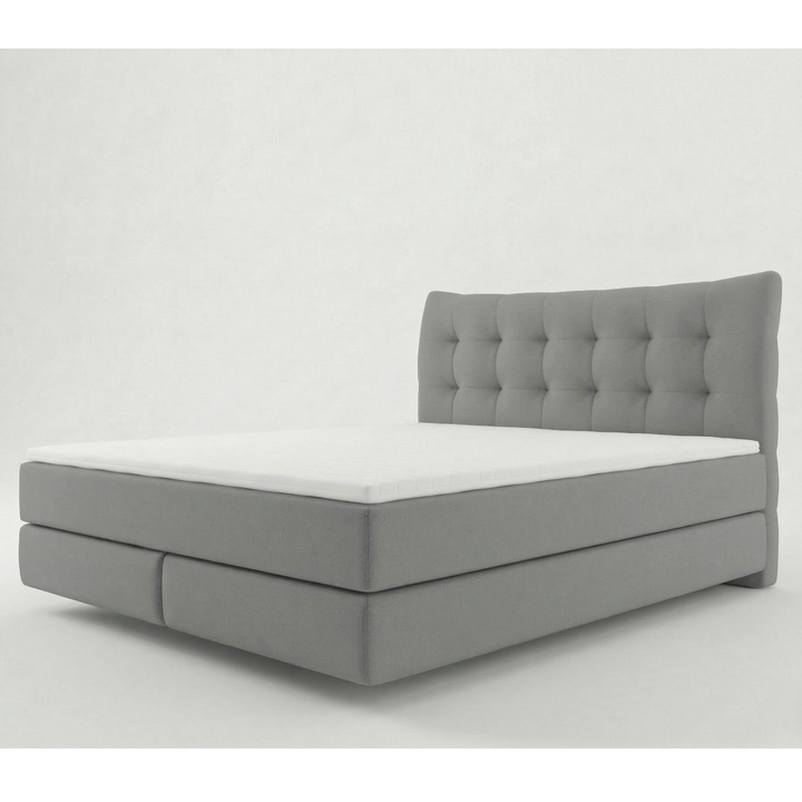 Posteľ boxspring LIMONE svetlosivá, 140x200 cm 1