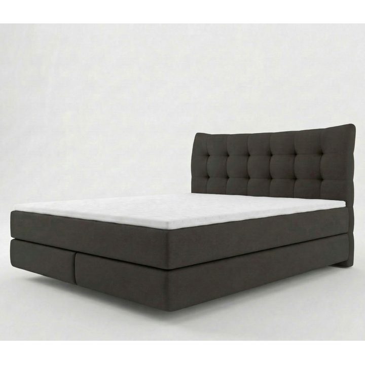 Posteľ boxspring LIMONE tmavosivá, 180x200 cm 1