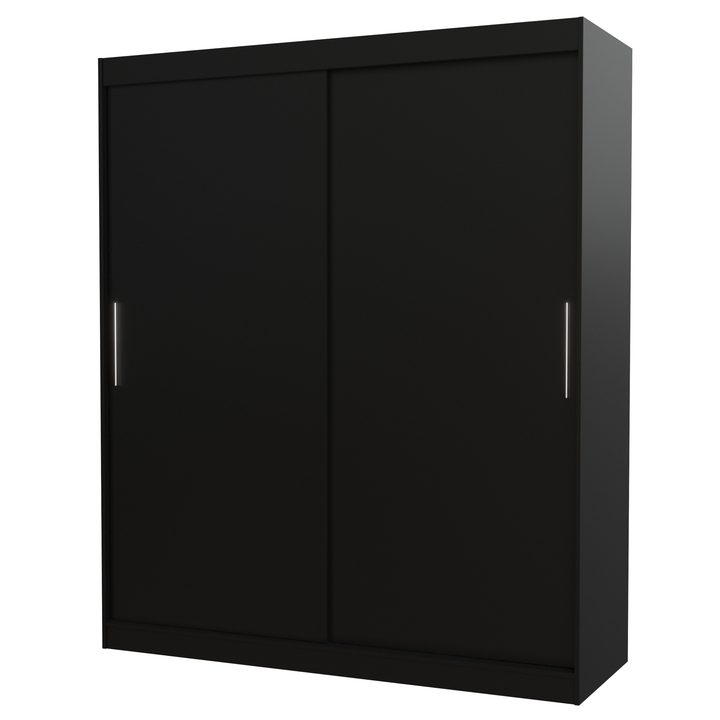 Šatníková skriňa LINTON čierna 1