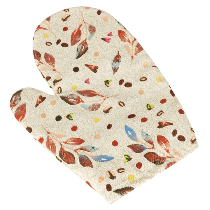 Kuchynská rukavica LÍSTOČKY FAREBNÉ viacfarebná 1