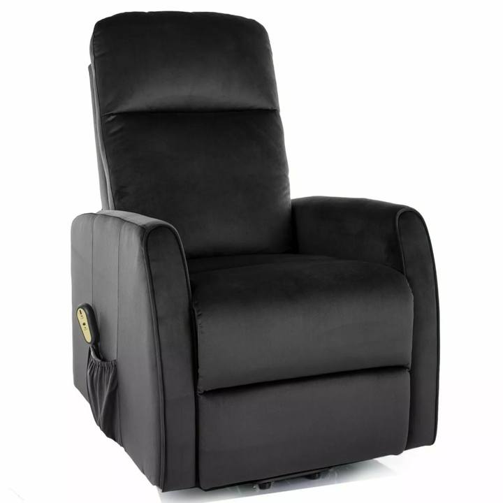 Relaxačné kreslo LITU čierna 1