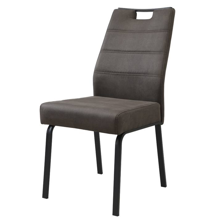Jedálenská stolička LIVADIA I vintage antracitová 1