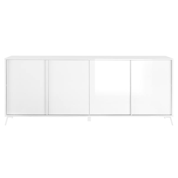 Komoda  LIVING 6 biela lesklá 1