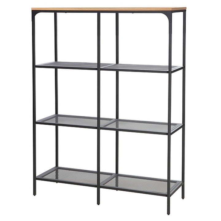 Regál LIX A dub/čierna 1