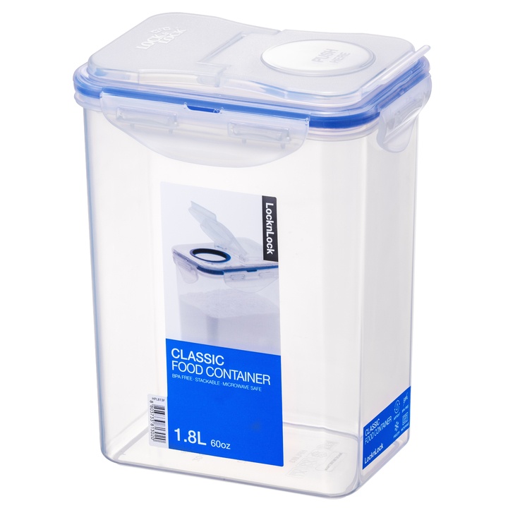 Dóza na potraviny LOCK 1,8 l, plast 1