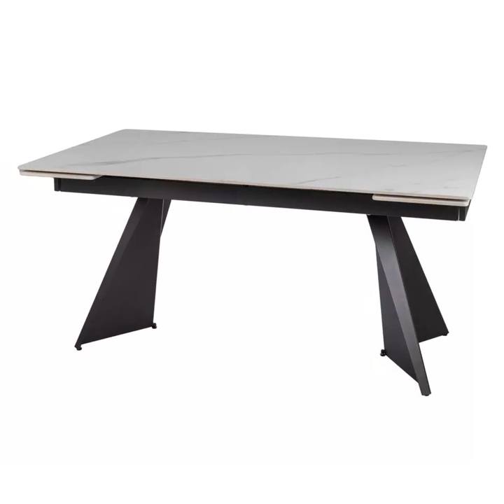 Jedálenský stôl LOCUNA biela/čierna 1