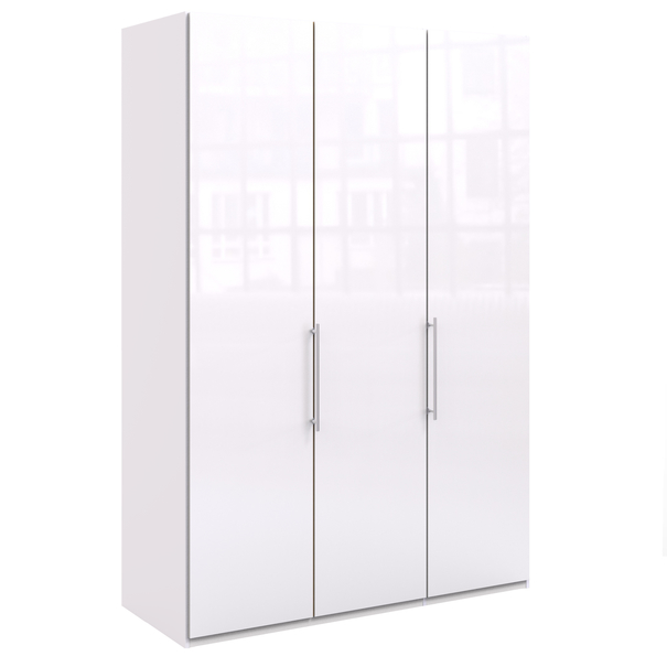 Šatníková skriňa LOFT 567 biela lesklá, 2-dverová 1