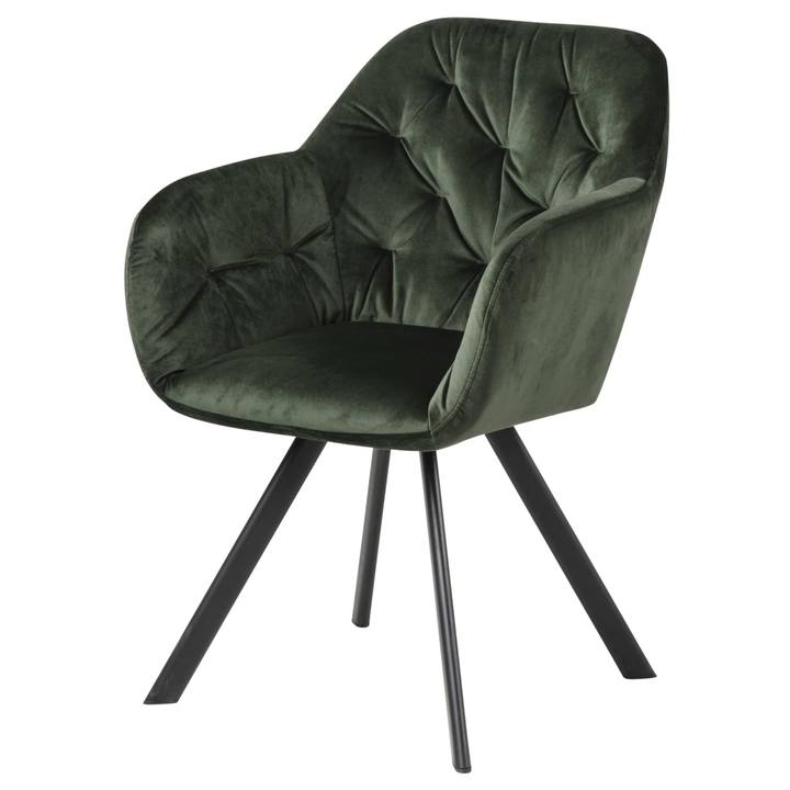 Jedálenská stolička LOLA tmavozelená 1