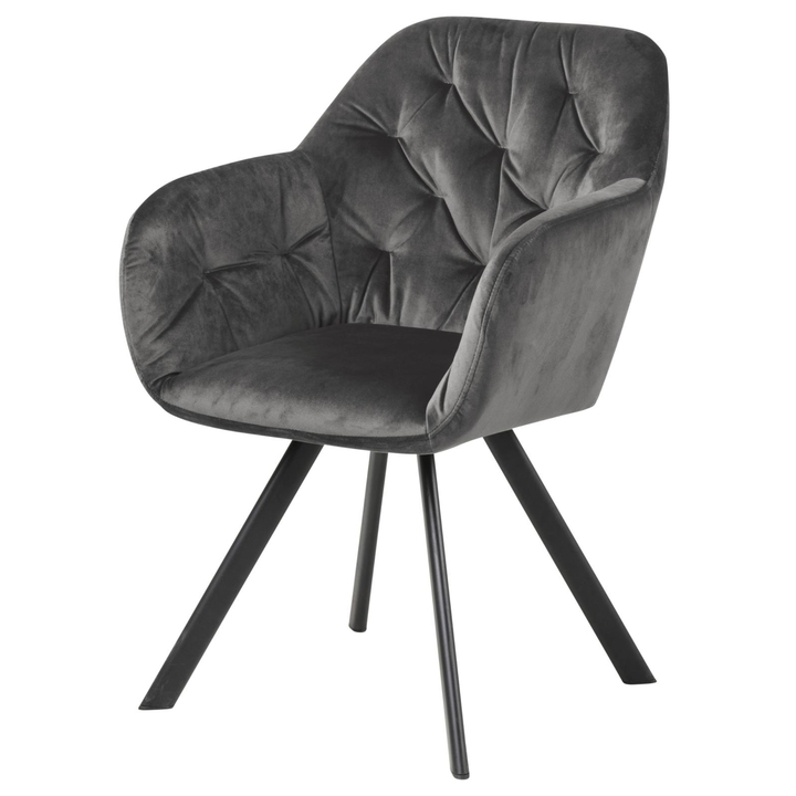 Jedálenská stolička LOLA tmavosivá 1