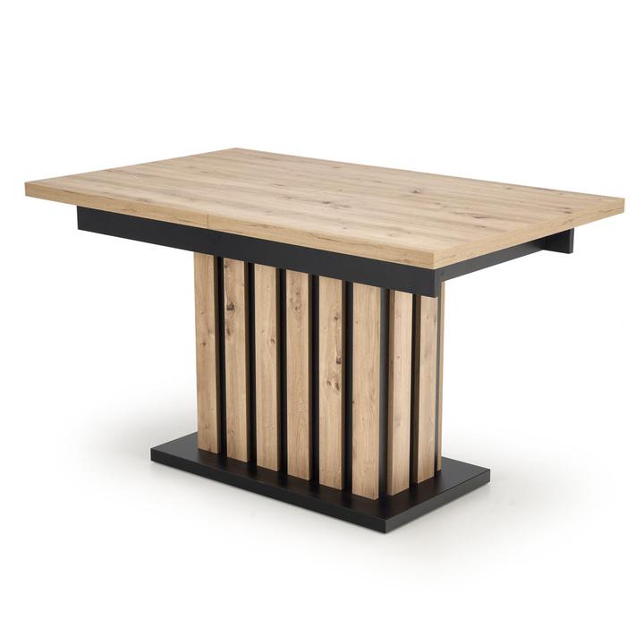 Jedálenský stôl LOMILLU 160 dub artisan/čierna 1