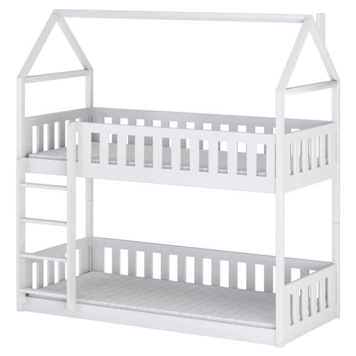 Domčeková poschodová posteľ LOPA biela, 90x200 cm 1