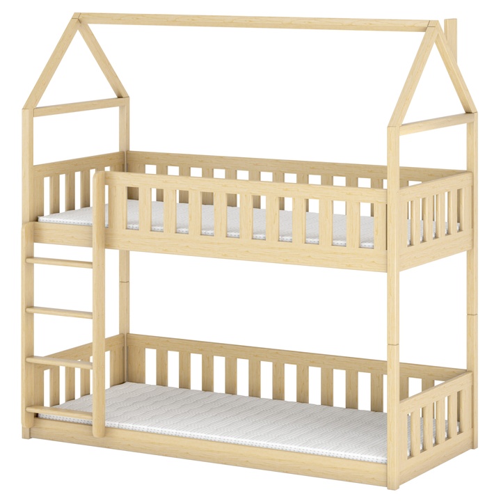 Domčeková poschodová posteľ LOPA borovica, 80x190 cm 1