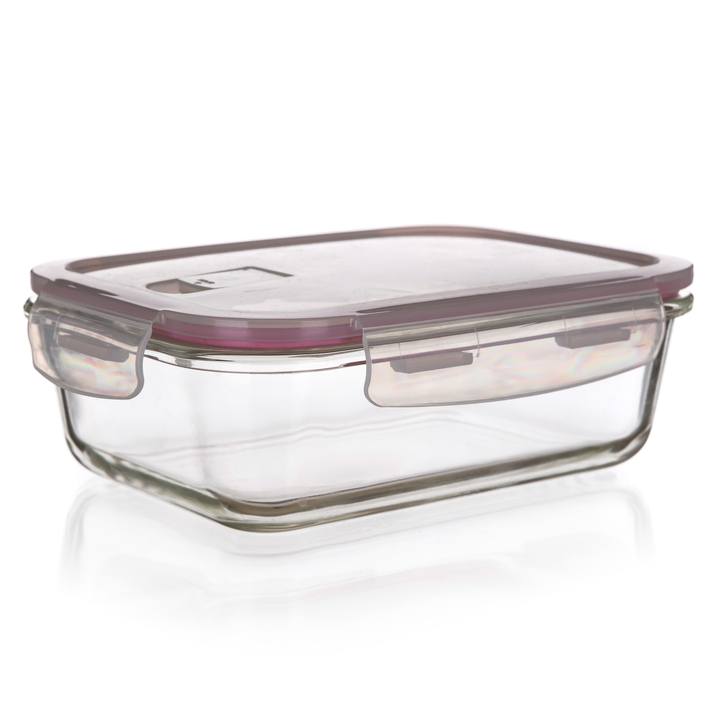 Dóza na potraviny LORA sklo/plast, objem 550 ml 1