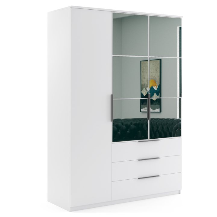 Šatníková skriňa LORNA II biela 1