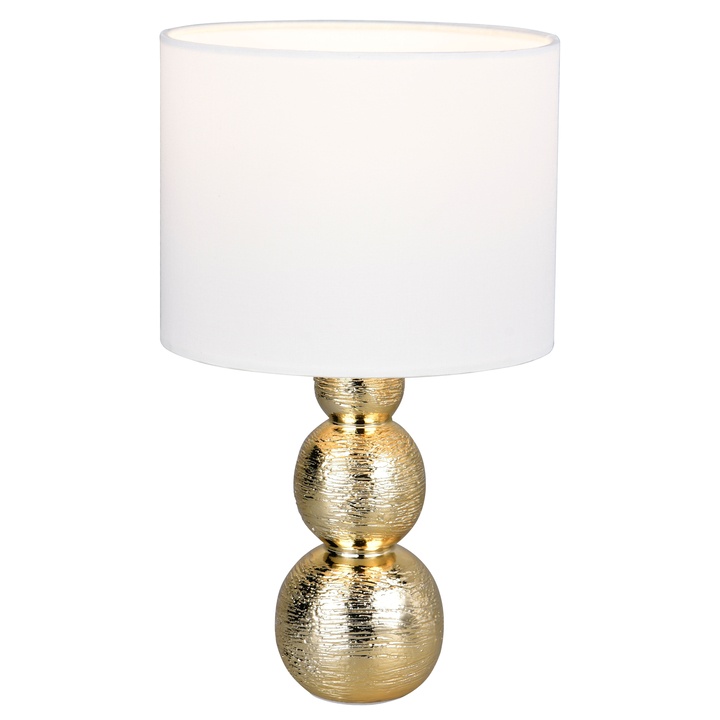 Stolná lampa LOVA zlatá/biela 1