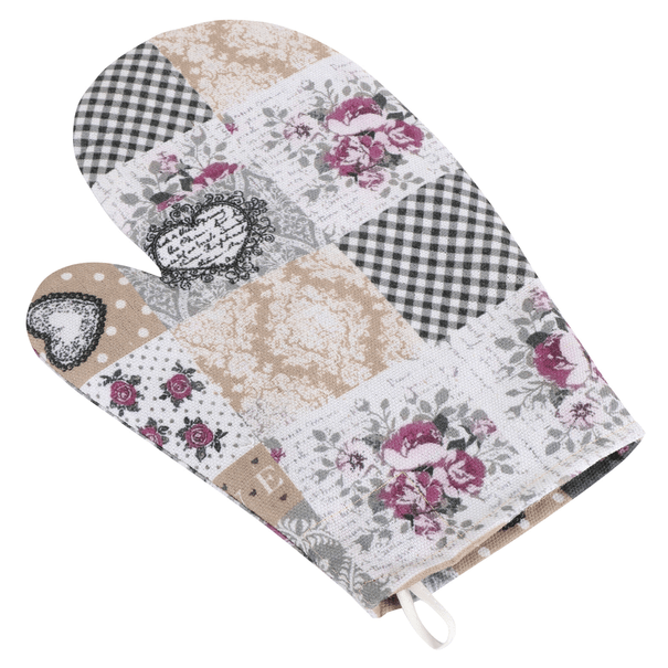 Kuchynská rukavica LOVE sivá 1