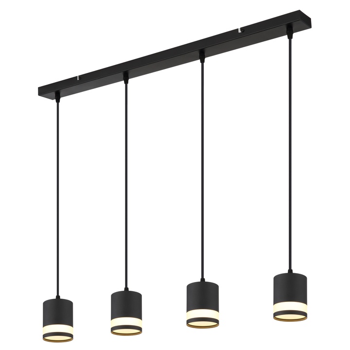 Závesné svietidlo LUCERO 4 čierna/biela 1