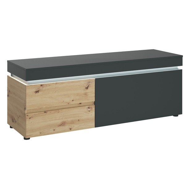 TV komoda LUCI dub artisan/sivá, 150 cm 1