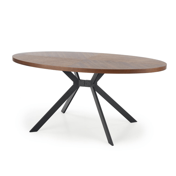 Jedálenský stôl LUCORNU orech/čierna 1