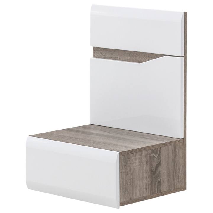 Nočný stolík LUCY 15 P biela, pravá 1
