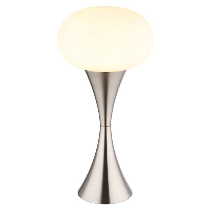Stolná lampa LULA strieborná/biela 1
