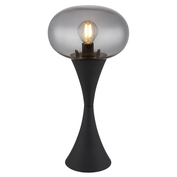 Stolná lampa LULA čierna/sivá 1